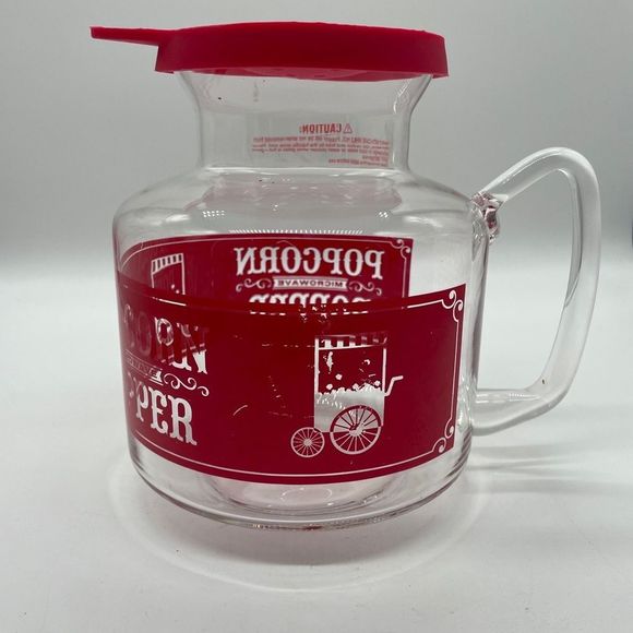 Refinery Microwave Glass Popcorn Popper, 2.25 Qt., 6 Popcorn Bags - Picture 2 of 5